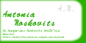 antonia moskovits business card
